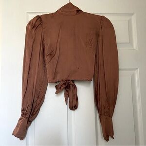 Aritzia Wilfred Leigh Blouse in Copper